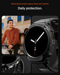 ACS10005 - Galaxy Watch 8 Rugged Armor Pro showing raised bezels to defend against drops and scratches. Daily protection.