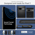 ACS04698 - Pixel 7 Case Rugged Armor in matte black precision craftsmanship designed and made for pixel 7.
