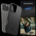ACS08021 - iPhone 16 Pro Max Sand Blast in Matte Black  showing easy approach