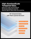AGL09858 - iPhone 17 Air - Glas.tR AlignMaster S showing high aluminosilicate tempered glass. made from high aluminosilicate 9H tempered glass for top tier defense against daily drops and scratches.