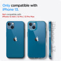 ACS03522 - iPhone 13 Case Ultra Hybrid in crystal clear showing the compatibility only with iPhone 13. Not compatible with iPhone 13 mini | 13 Pro | 13 Pro Max
