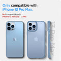ACS04131 - iPhone 13 Pro Max Case Ultra Hybrid in sierra blue showing the compatibility only with iPhone 13 Pro Max. Not compatible with iPhone 13 mini | 13 | 13 Pro