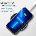 ACS03261 - iPhone 13 Pro Case Ultra Hybrid in crystal clear showing the charging on without the hassle of removing the case every time