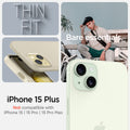 ACS06642 - iPhone 15 Plus Case Thin Fit in mute beige  Thin Fit in black thin fit. Bare essentials. compatibility only with iPhone 15 Plus. Not compatible with iPhone 15 | 15 Pro | 15 Pro Max