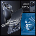 ACS06699 - iPhone 15 Pro Case Liquid Crystal in crystal clear showing the compatibility only with iPhone 15 Pro. Not compatible with iPhone 15 Plus | 15 Pro | 15 Pro Max