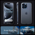 ACS06699 - iPhone 15 Pro Case Liquid Crystal in crystal clear showing the different angles