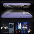 ACS06692 - iPhone 15 Pro Case Thin Fit in iris purple designed for iPhone 15 pro. Thin fit. Minimal to the max.