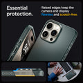 ACS06548 - iPhone 15 Pro Max Case Thin Fit in abyss green essential protection. Raised edges keep the camera and display flawless and scratch free.