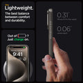 ACS06545 - iPhone 15 Pro Max Case Thin Fit in gunmetal slim lightweight. the best balance between comfort and durability. Out of battery? Just charge on. 0.31