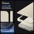 ACS06551 - iPhone 15 Pro Max Case Thin Fit in mute beige  smooth texture. Coated PC for extra grip and drop protection. Aircushion tech.