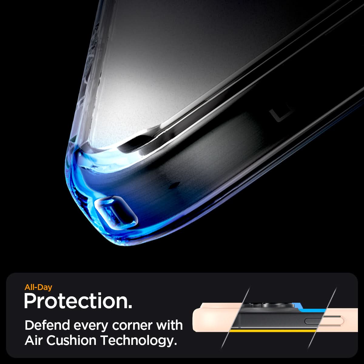 ACS08689 - iPhone 16 Pro Max Case Ultra Hybrid (MagFit) in Frost Rose Titanium all day protection. Defend every corner with air cushion technology.