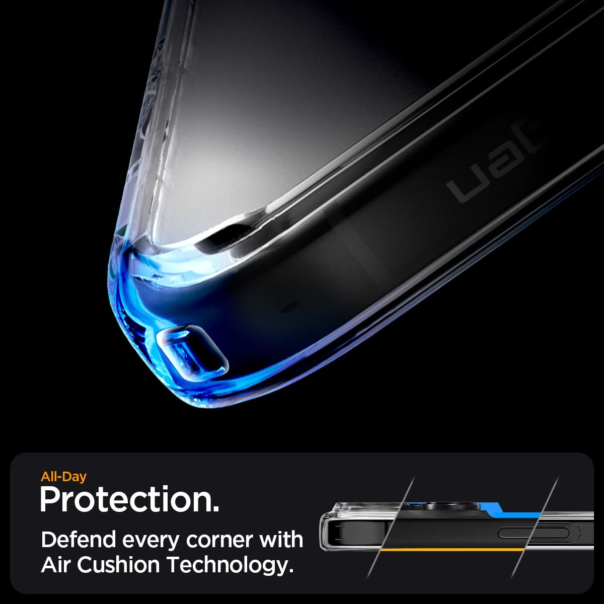 ACS07999 - iPhone 16 Pro Max Case Ultra Hybrid (MagFit) in Graphite all day protection. Defend every corner with air cushion technology.