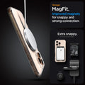 ACS07998 - iPhone 16 Pro Max Case Ultra Hybrid (MagFit) in White stronger magfit. improved magnets for snappy and strong connection. Extra snappy. accessory not included.