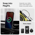 ACS08503 - iPhone 16 Pro Max Case Tough Armor T AI (MagFit + Camera Control) in Black showing the snap into MagFit, upgrade your daily carry with MagFit to make everyday better, Extra snappy