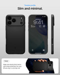 ACS09879 - iPhone 17 Pro Max Thin Fit (MagFit) in black check timeless profile. slim and minimal. Design. Sleek and sturdy form factor with total protection for your iPhone day in and day out.