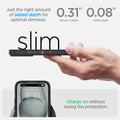 ACS06797 - iPhone 15 Case Ultra Hybrid in frost black showing the right amount of added depth for optimal slimness. 0.31
