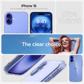 ACS08204 - iPhone 16 Case Ultra Hybrid in Sky Crystal iPhone 16 plus. not compatible with iPhone 16 pro, 16 pro max. ultra hybrid. the clear choice.