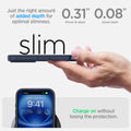 ACS08202 - iPhone 16 Case Ultra Hybrid in Navy Blue  just the right amount of added depth for optimal slimness. 0.31
