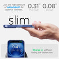 ACS08204 - iPhone 16 Case Ultra Hybrid in Sky Crystal  just the right amount of added depth for optimal slimness. 0.31