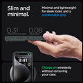 ACS06569 - iPhone 15 Pro Max Case Ultra Hybrid in frost green showing the slim, minimal and lightweight for sleek looks and a comfortable grip. Charge wirelessly without removing your case. 0.31