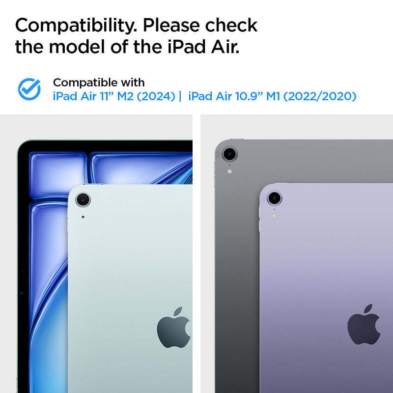ACS02698 - Compatibility. Please check the model of the iPad Air. Compatible with iPad Air 11" M2 (2024) and iPad Air 10.9" M1 (2022/2020)