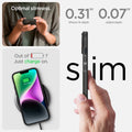 ACS04788 - iPhone 14 Case Thin Fit in black showing the 0.31