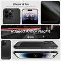 ACS04956 - iPhone 14 Pro Case Rugged Armor (MagFit) iPhone 14 pro max. not compatible with iPhone 14 , 14 plus, 14 pro. Rugged armor magfit.
