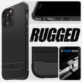 ACS04956 - iPhone 14 Pro Case Rugged Armor (MagFit) showing rugged. A bold style.