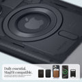 ACS06742 - iPhone 15 Pro Case Classic C1 (MagFit) in graphite daily essential magfit compatible. utilizes 0.75T magnets for firm hold on acc. accessories are sold separately.