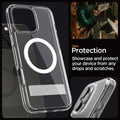 ACS08142 - iPhone 16 Pro Case Ultra Hybrid S (MagFit) in Crystal Clear clear protection. Showcase and protect your device from any drops and scratches.