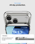 ACS09946 - iPhone 17 Pro Case Ultra Hybrid S (MagFit) showing the total coverage and all day protection. Raised edges to guard your camera and screen from daily drops with total coverage