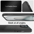 ACS06790 - iPhone 15 Case Liquid Air in black  fluid modern design. Sleek at all angles
