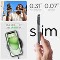ACS06661 - iPhone 15 Plus Case Ultra Hybrid (MagFit) in black showing the slim feature