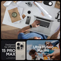 ACS06577 - iPhone 15 Pro Max Case Ultra Hybrid (MagFit) in graphite  designed for iPhone 15 pro max. ultra hybrid magfit. do you. we got you.