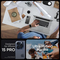 ACS06717 - iPhone 15 Pro Case Ultra Hybrid (MagFit) in carbon fiber