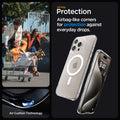 ACS06715 - iPhone 15 Pro Case Ultra Hybrid (MagFit) in white  all day protection. Airbag like corners for protection against everyday drops. air cushion technology.