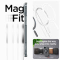 ACS06803 - iPhone 15 Case Ultra Hybrid (MagFit) in black showing the Mag Fit