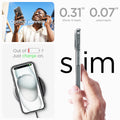 ACS06803 - iPhone 15 Case Ultra Hybrid (MagFit) in black showing the slim feature
