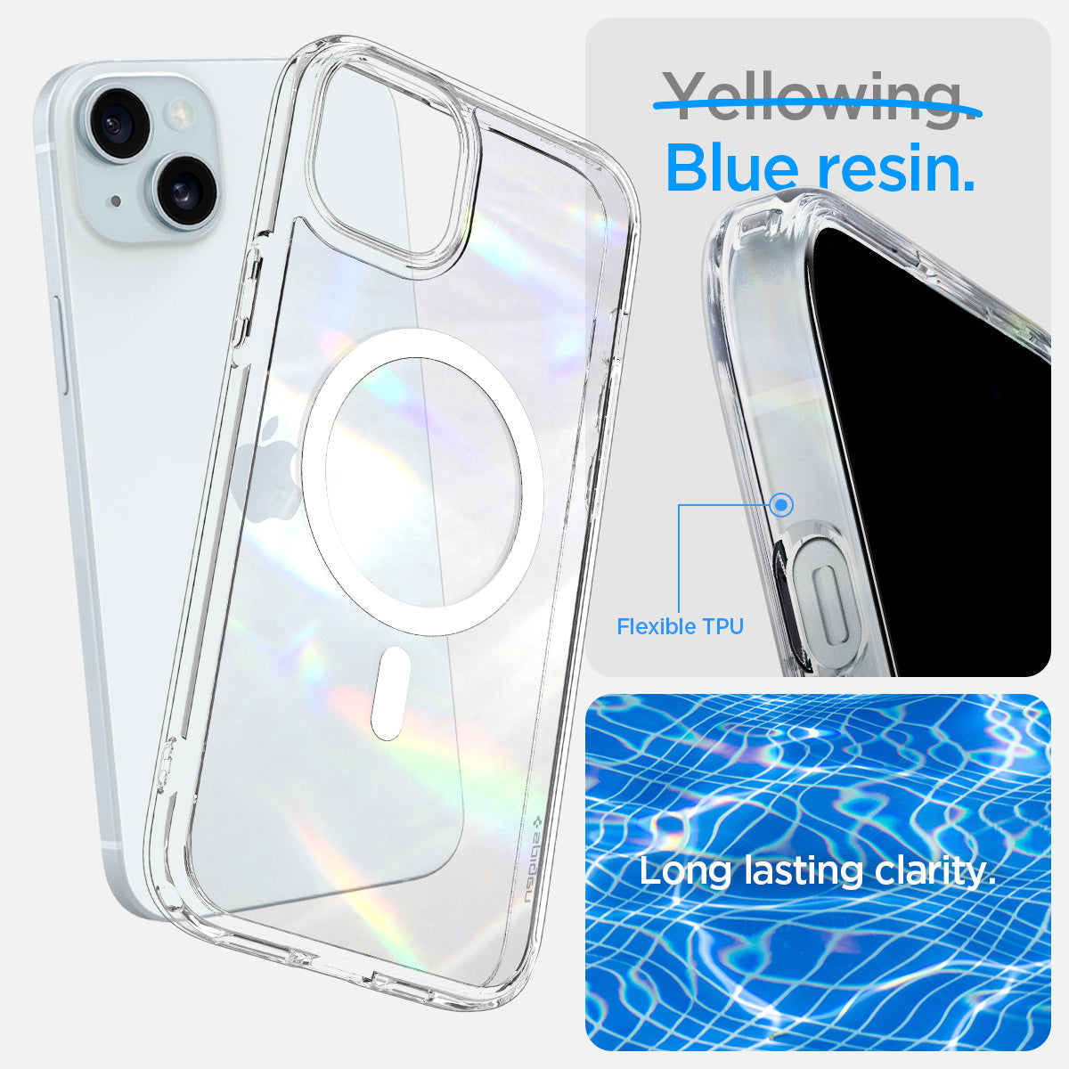 ACS06802 - iPhone 15 Case Ultra Hybrid (MagFit) in white