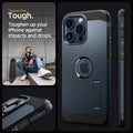 ACS06595 - iPhone 15 Pro Max Case Tough Armor (MagFit) in metal slate tougher than tough. toughen up your Phone against impacts and drops.