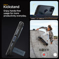 ACS06595 - iPhone 15 Pro Max Case Tough Armor (MagFit) in metal slate built in kick stand enjoy hands free usage for more productivity everyday.