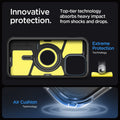 ACS06595 - iPhone 15 Pro Max Case Tough Armor (MagFit) in metal slate innovative protection. top tier technology absorbs heavy impact from shocks and drops. Extreme protection technology. Air cushion technology.