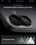 AGL07921 - iPhone 17 Optik Pro EZ Fit Lens Protector showing the high aluminosilicate. Tempered glass protects your lens.