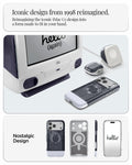 ACS09907 - iPhone 17 Pro Max Case Classic C1 (MagFit) in graphite showing iconic design from 1998 reimagined. reimagining the iconic iMac G3 design into a form made it to fit in your hand. nostalgic design.