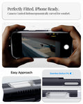 ACS09907 - iPhone 17 Pro Max Case Classic C1 (MagFit) in graphite showing perfectly fitted. iPhone ready. camera control button ergonomically curved for comfort. easy approach. seamless button fit.