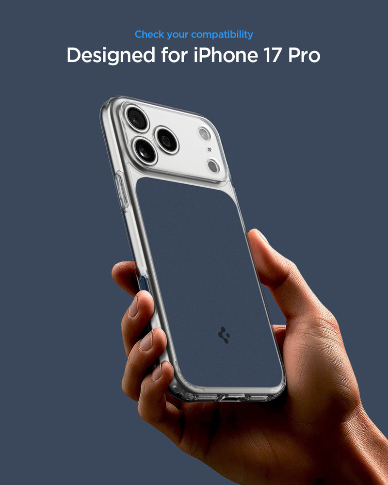 ACS10470 - iPhone 17 Pro Ultra Hybrid T (MagFit) in Matte Blue showing check your compatibility.