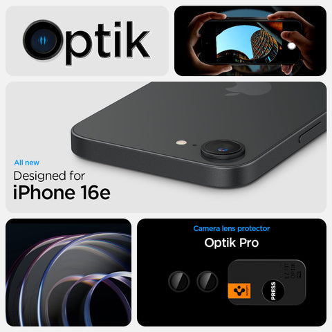 iPhone 16e Series - Optik Pro EZ Fit Lens Protector