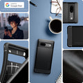ACS05816 - Pixel 7a Case Rugged Armor in matte black made for google.