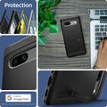 ACS05819 - Pixel 7a Case Tough Armor in black made for google.