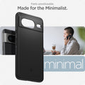 ACS06288 - Pixel 8 Case Thin Fit in black feels unnoticeable made for the minimalist.